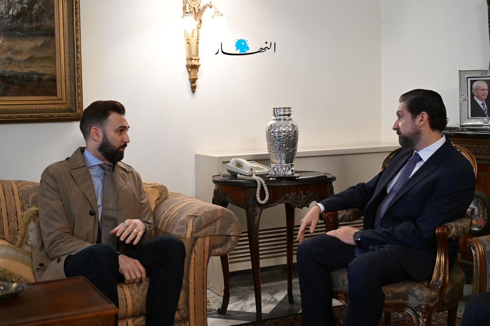 بالصور- لقاء بين تكتل التوافق الوطني وكتلة اللقاء الديمقراطي 